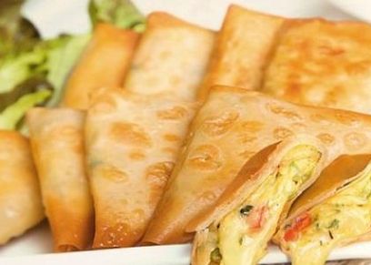  سمبوسك بالجمبري والجبنة