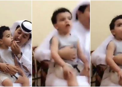القبض على رجل اجبر طفل على شرب السجائر