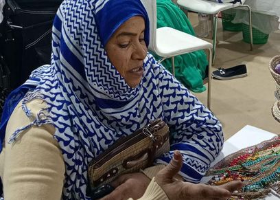 تراث حلب وشلاتين..«زينب».. عرض الخوص والحُلى في المعرض أُمنية كل عام