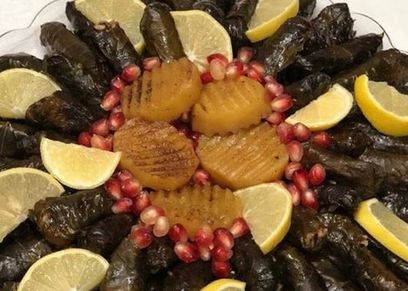 ورق عنب بدبس الرمان
