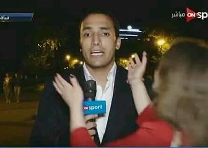 قبلة لمراسل أون سبورت