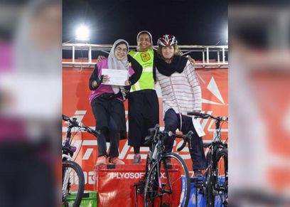 الفائزة بأول سباق نسائي للدراجات الهوائية في السعودية: الرياضية طريق لاكتشاف روعتك