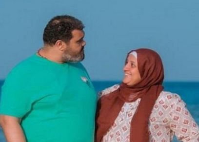 الفنان أحمد فتحي وزوجته