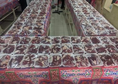 مبادرة سنهوت بالشرقية لتوزيع لحوم الأضاحي