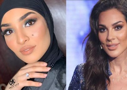 نادين نجيم وشبيهتها