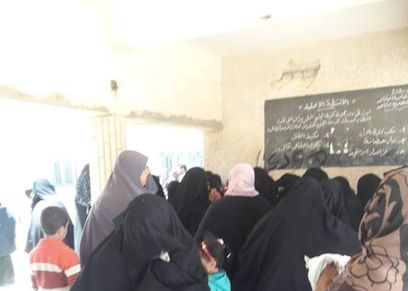 زحام المرأة في لجنة الوحدة الاجتماعية بسيوة
