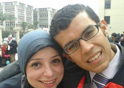 الطبيبة الراحلة رغدة الدخاخني وزوجها