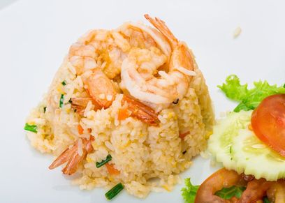 طبق ارز الصيادية بالجمبري