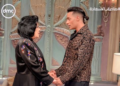 الفنان محمد رمضان وإسعاد يونس