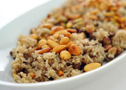أرز بالمكسرات