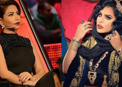 شيرين تهنىء احلام بفوز فريقها بأحلى صوت..
