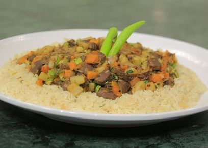 أرز بالكبدة والجزر 