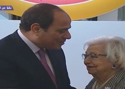 ليندا سليمان والرئيس عبدالفتاح السيسي