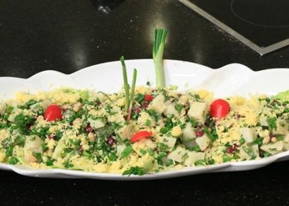سلطة فاصوليا بالبطاطس