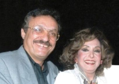 كوثر العسال وزوجها محمد وفيق