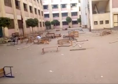 تحطم مدرسة في أرض اللواء