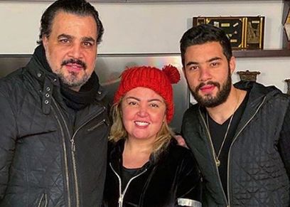 مها أحمد مع أسرتها