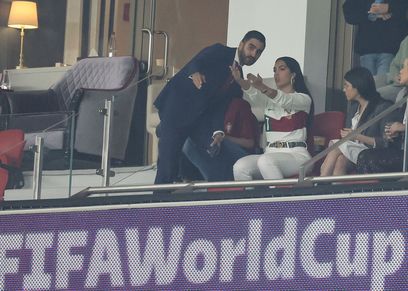 جورجينا بمباراة البرتغال والمغرب