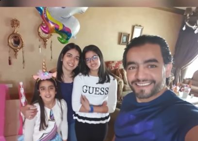 هاني سلامة وبناته
