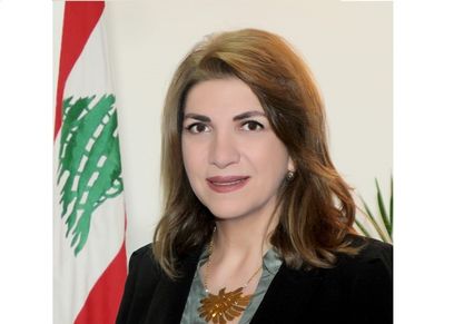 وزيرة العدل اللبنانية المستقيلة ماري كلود نجم