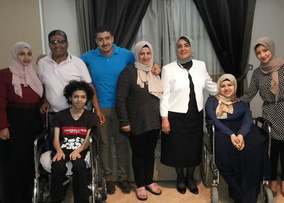 مايسة شوقي مع المتفوقين ذوي الاعاقة