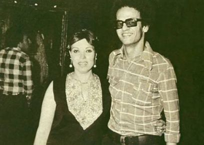 رجاء حسين وزوجها