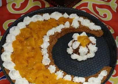كنافة على شكل هلال رمضان