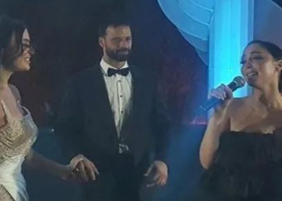 بسمة بوسيل في زفاف ميرنا نور الدين