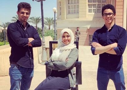 فريق الجامعة البريطانية يشاركون في مسابقات عالمية بمشروع طرف صناعي