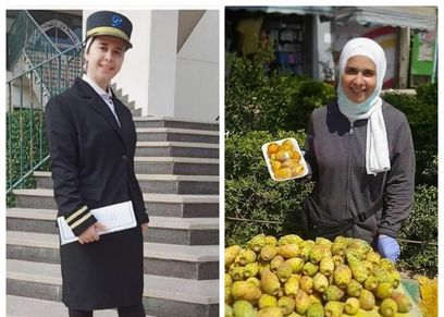 هبة طالبة في اكادمية الطيران