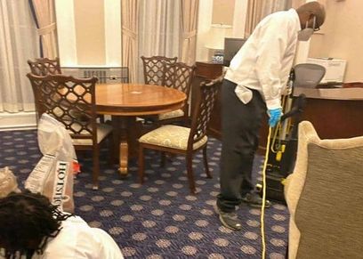 عملية تنظيف وتعقيم البيت الأبيض قبل دخول بايدن
