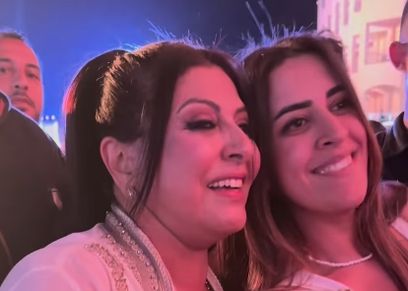 هالة صدقي في حفل عمرو دياب