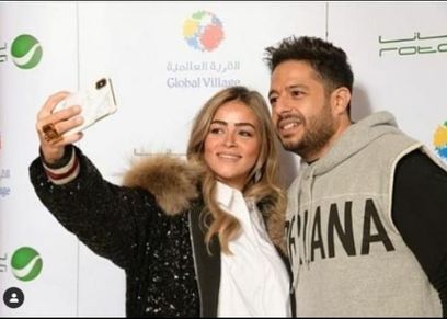  حماقي وزوجته نهلة الحاجري