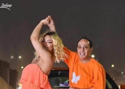 هدير عبد الرازق وزوجها