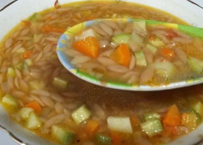 شوربة خضار بلسان العصفور