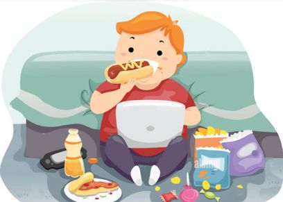معاناة الأطفال من السمنة