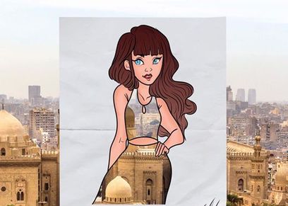 رسومات لإبراز جمال مصر