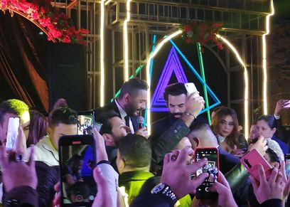 تامر حسني يحيى حفل زفاف رنا سماحة