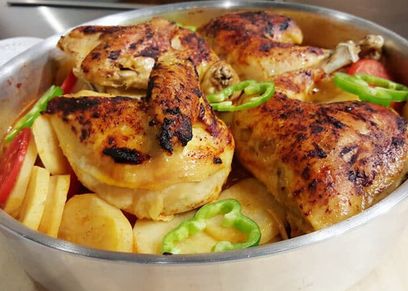 صينية بطاطس بالفراخ