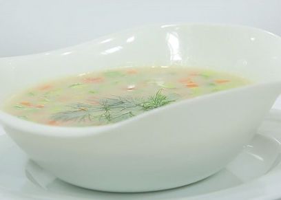 شوربة الشوفان بالخضار