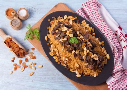 أرز بالكبد والقوانص