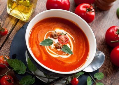 طريقة عمل شوربة الطماطم