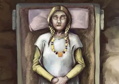 رسم توضيحي للمقبرة
