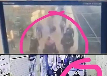 صورة تظهر سيدة قبيل اندلاع حريق محطة مصر