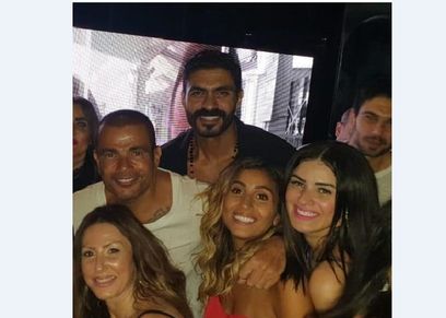 عيد ميلاد عمرو دياب ودينا الشربيني
