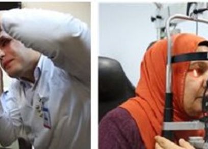 جانب من القافلة الطبية في اليوم العالمي للمرأة
