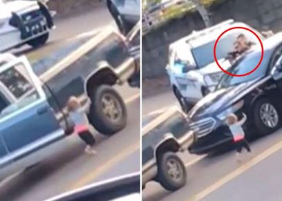 طفلة تسلم نفسها للشرطة