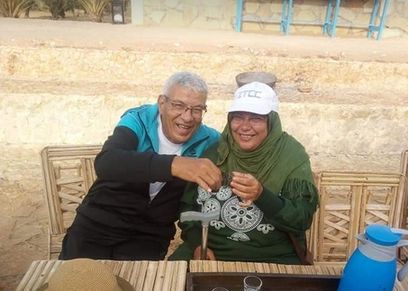 الزوجان محمد وابتسام