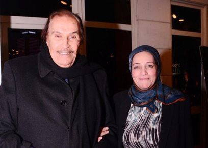 عزت العلايلي وزوجته