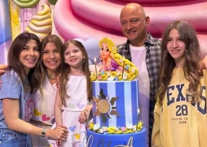 احتفال نانسي بعيد ميلاد طفلتها ليا